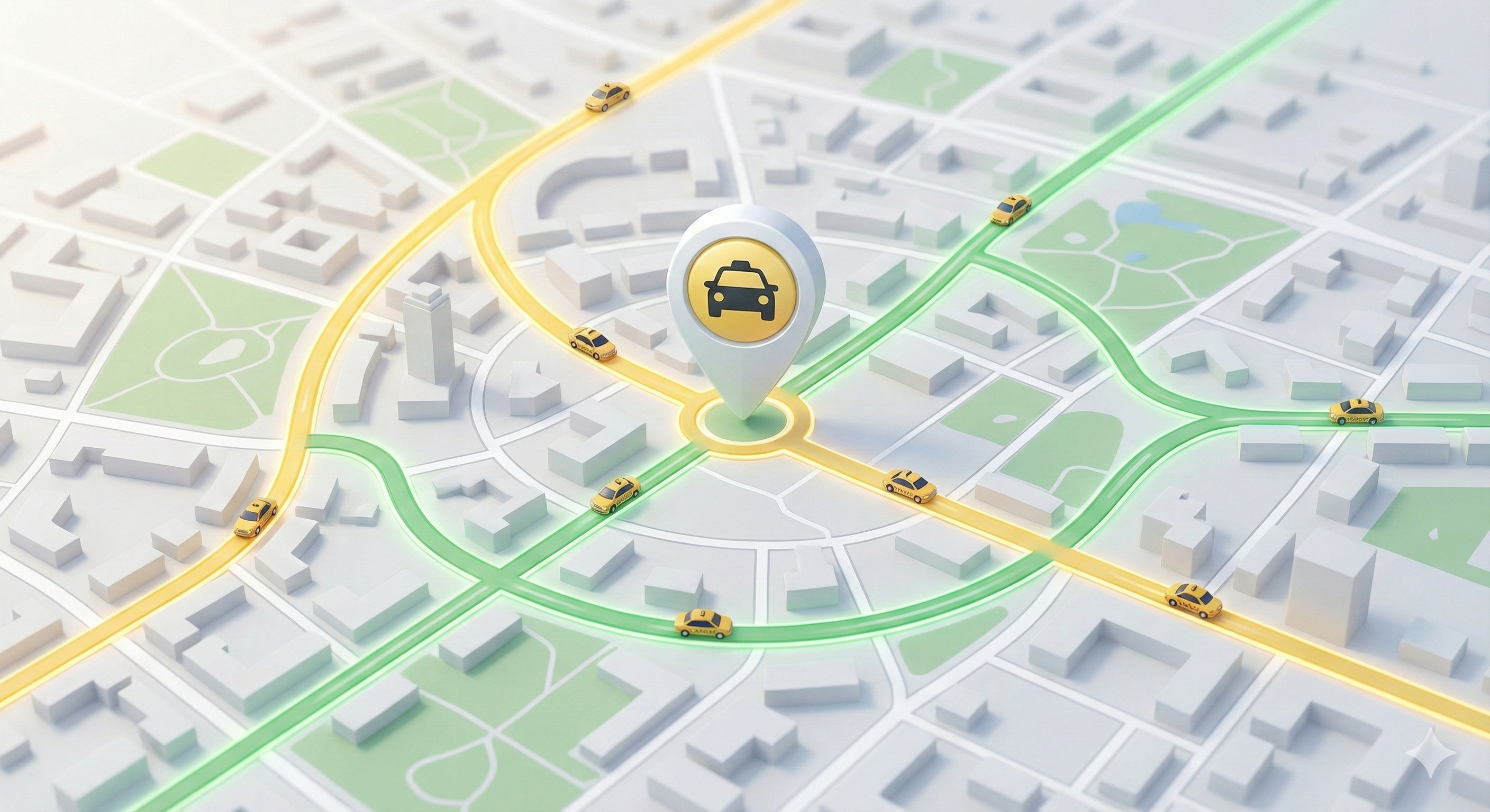 Interactive map showing Jaipur taxi service coverage areas with landmarks